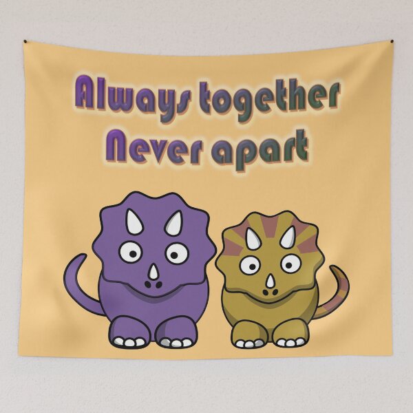 Item preview, Always together Never apart, a couple of dinos designed and sold by helenkaiy.