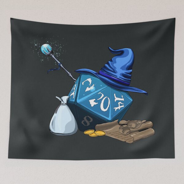 Item preview, D20 Wizard designed and sold by SideQuest - Scribbled Chaos!.