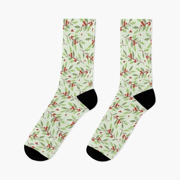 Item preview, Cranberry seamless pattern. Foliate branches with red berries.  designed and sold by Xaphana.