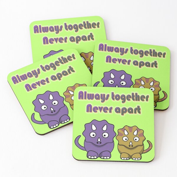 Item preview, Always together Never apart, a couple of dinos designed and sold by helenkaiy.