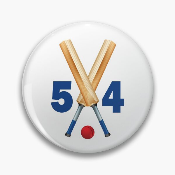 Item preview, Cricket number 54 - fifty four with bats and ball designed and sold by AllShirts21.