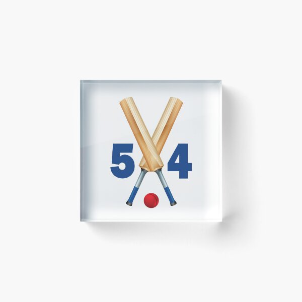 Item preview, Cricket number 54 - fifty four with bats and ball designed and sold by AllShirts21.