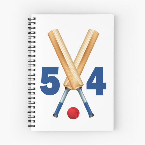 Item preview, Cricket number 54 - fifty four with bats and ball designed and sold by AllShirts21.