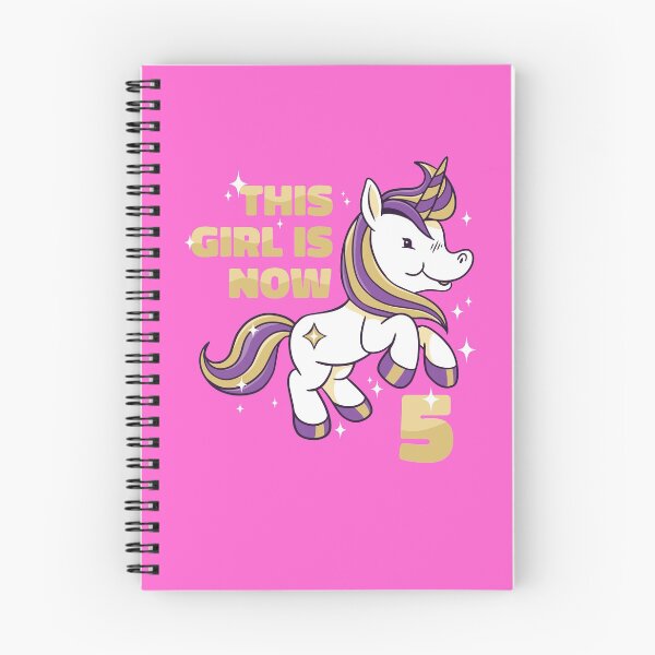 Item preview, THIS GIRL IS NOW 5 BIRTHDAY UNICORN LOVER designed and sold by PhillDaPhlava.