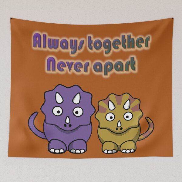 Item preview, Always together Never apart, a couple of dinos designed and sold by helenkaiy.