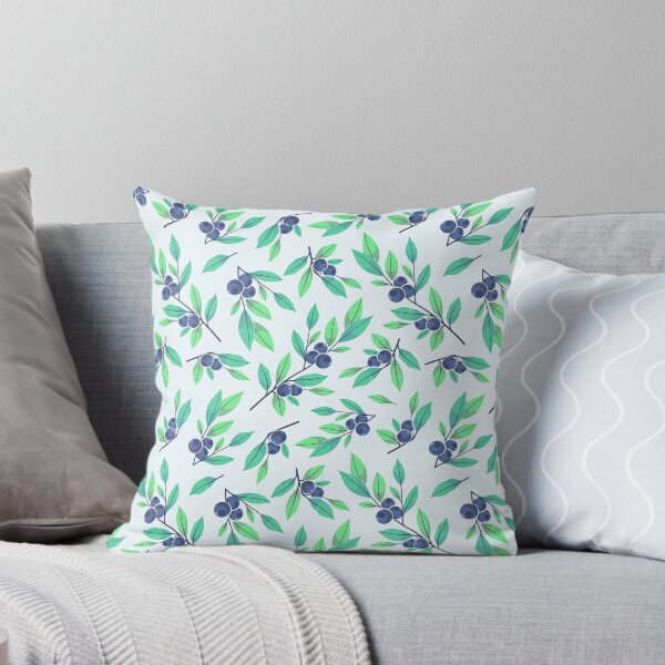 Item preview, Blueberry seamless pattern. Branches with blue berries. designed and sold by Xaphana.