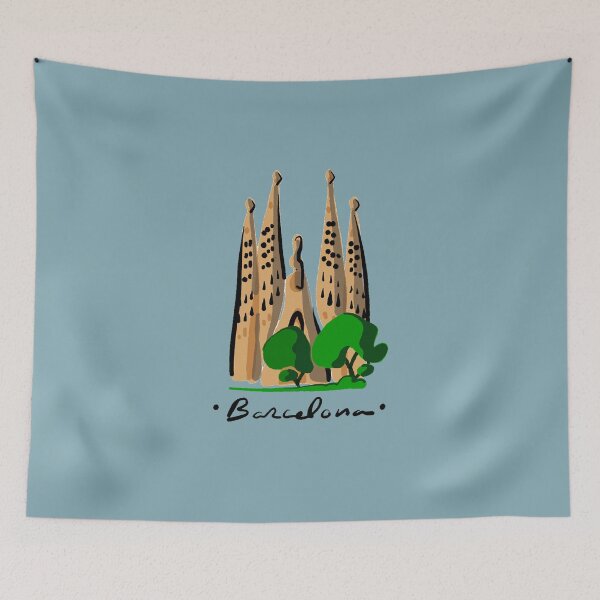 Item preview, Barcelona Gaudi Logo | Sagrada Familia | Spain designed and sold by Covo Studio.