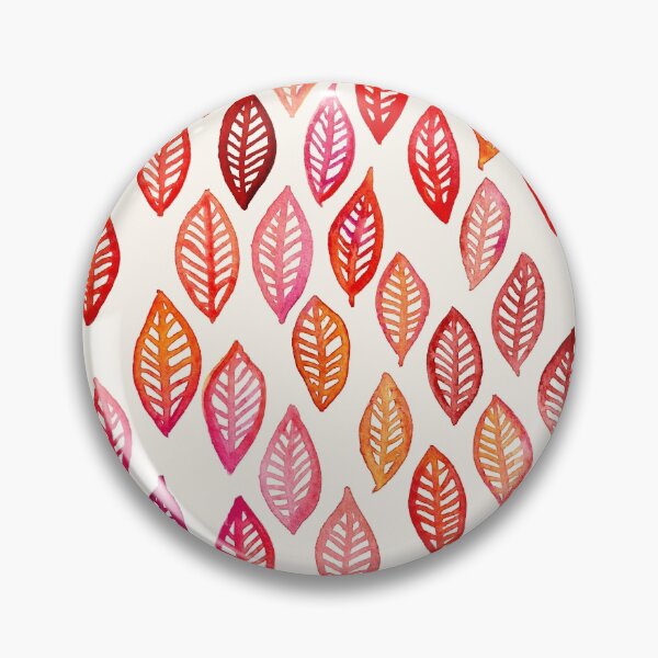 Item preview, Watercolor Leaf Pattern in Autumn Colors designed and sold by micklyn.