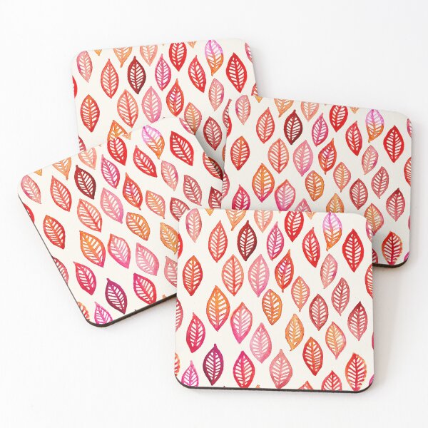 Item preview, Watercolor Leaf Pattern in Autumn Colors designed and sold by micklyn.
