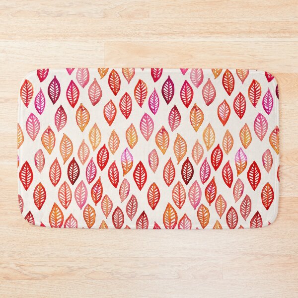 Item preview, Watercolor Leaf Pattern in Autumn Colors designed and sold by micklyn.