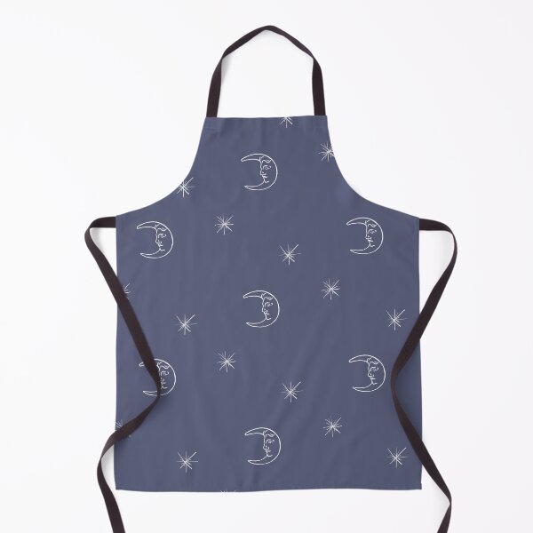 Item preview, Half moon and stars (dusky blue) designed and sold by Attenborough_Fan.