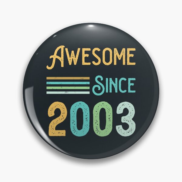 Item preview, Awesome Since 2003 Vintage Style  designed and sold by munochill.