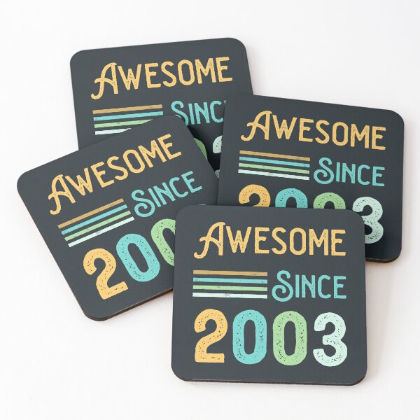 Item preview, Awesome Since 2003 Vintage Style  designed and sold by munochill.