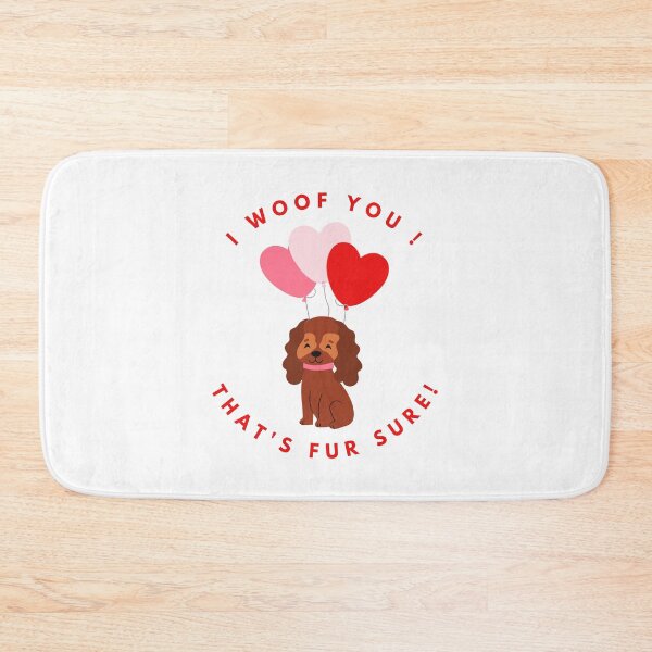 Artikelvorschau, Ich Wuff dich! Valentinstag Cockerpoo - süß entworfen und verkauft von Pumpkin-Prints.