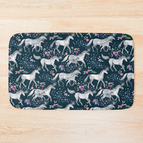 Item preview, Unicorns and Stars on Dark Teal designed and sold by micklyn.