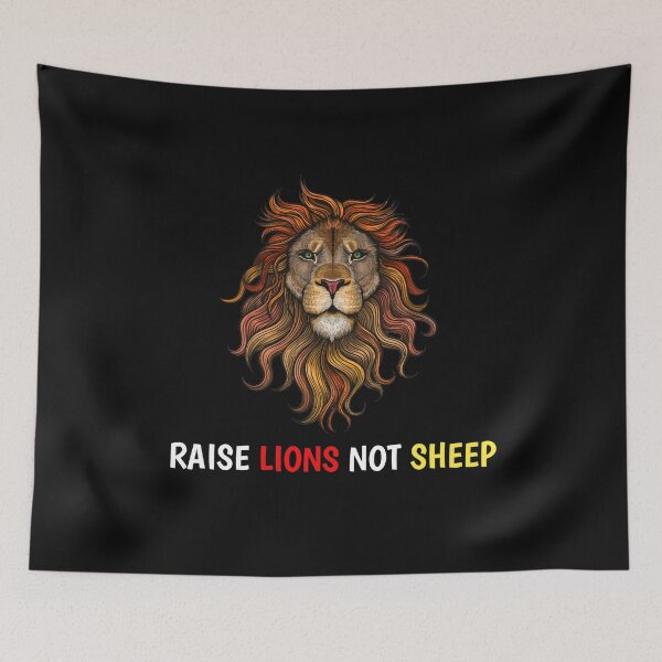 Item preview, Raise lions not sheep - Raise lions not sheep patriot party designed and sold by kamaldc.