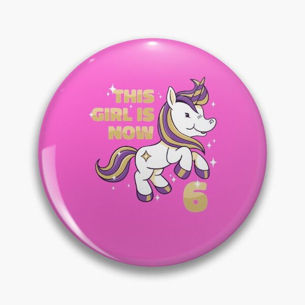 Item preview, THIS GIRL IS NOW 6 BIRTHDAY UNICORN LOVER designed and sold by PhillDaPhlava.