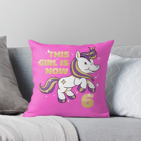 Item preview, THIS GIRL IS NOW 6 BIRTHDAY UNICORN LOVER designed and sold by PhillDaPhlava.