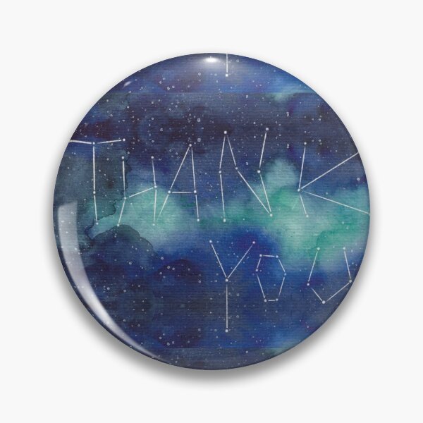 Item preview, Thank you with Galaxy Design in Green designed and sold by nabeArtist.