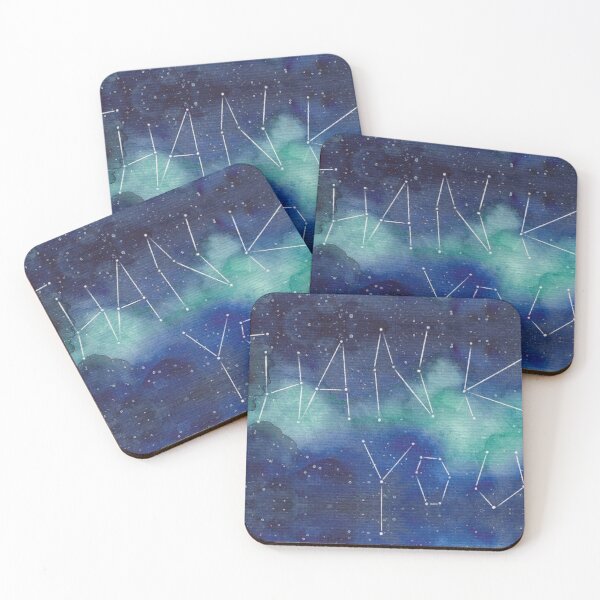 Item preview, Thank you with Galaxy Design in Green designed and sold by nabeArtist.