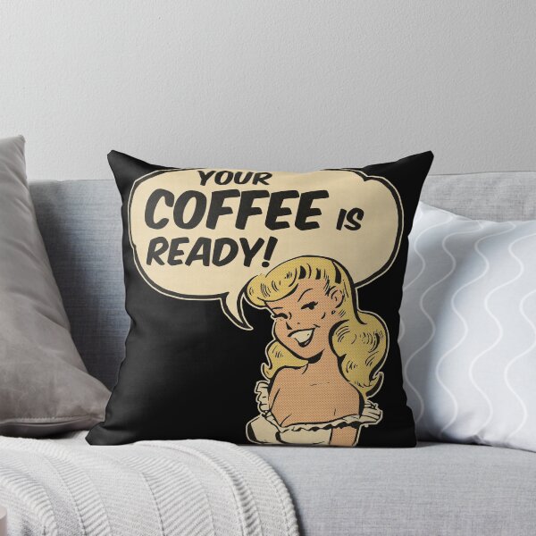 Item preview, Your Coffee Is Ready - Retro Comic Farm Girl designed and sold by JordanHolmes.