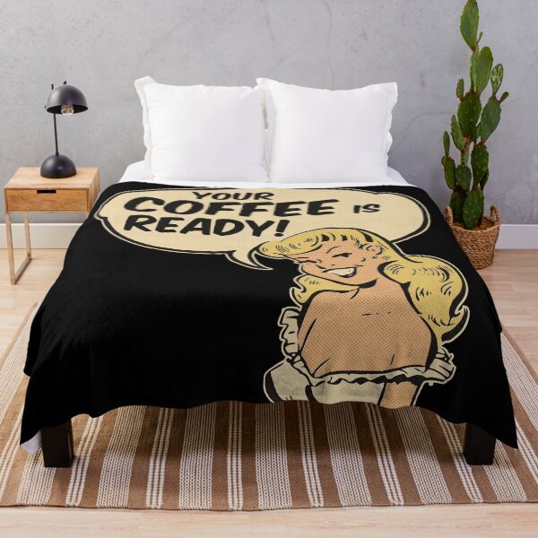 Item preview, Your Coffee Is Ready - Retro Comic Farm Girl designed and sold by JordanHolmes.