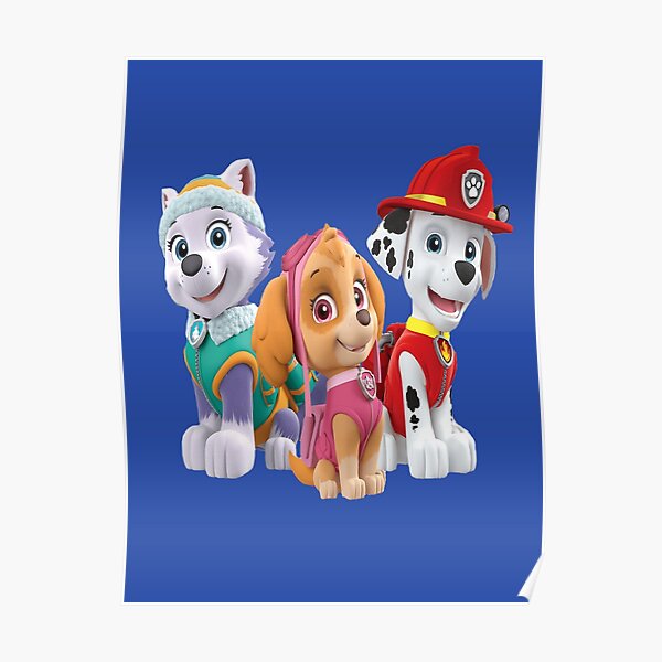 Paw Patrol Characters Póster