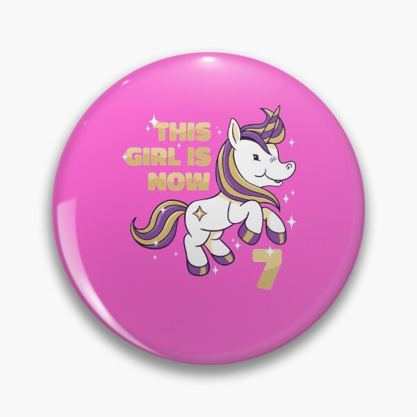 Item preview, THIS GIRL IS NOW 7 BIRTHDAY UNICORN LOVER designed and sold by PhillDaPhlava.