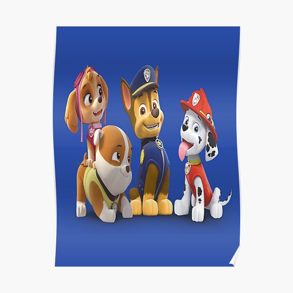 Paw Patrol Characters Póster