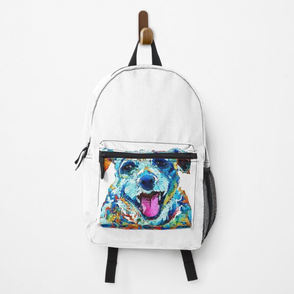 Item preview, Colorful Dog Art - Smile - By Sharon Cummings designed and sold by Sharon Cummings Art.