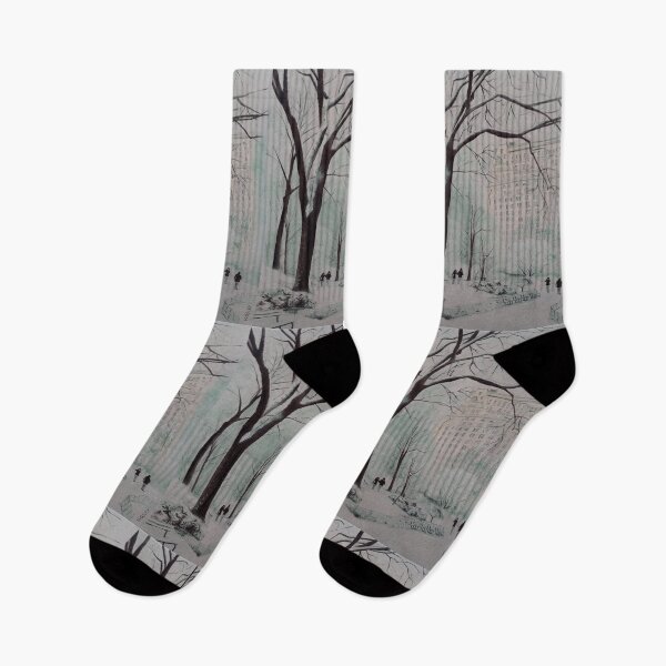 Item preview, Central Park in the snow designed and sold by MaggieMosleyArt.