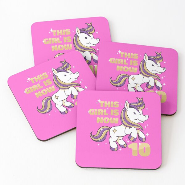 Item preview, THIS GIRL IS NOW 10 BIRTHDAY UNICORN LOVER designed and sold by PhillDaPhlava.