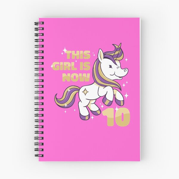 Item preview, THIS GIRL IS NOW 10 BIRTHDAY UNICORN LOVER designed and sold by PhillDaPhlava.