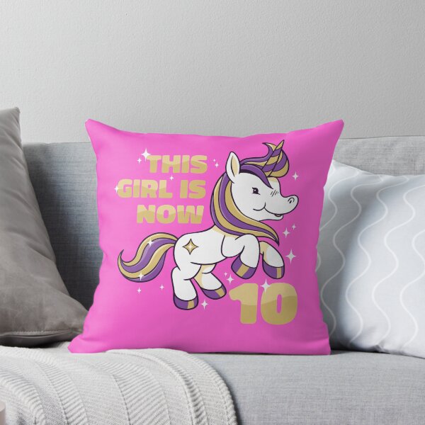 Item preview, THIS GIRL IS NOW 10 BIRTHDAY UNICORN LOVER designed and sold by PhillDaPhlava.
