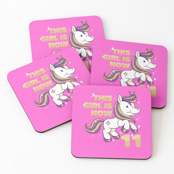 Item preview, THIS GIRL IS NOW 11 BIRTHDAY UNICORN LOVER designed and sold by PhillDaPhlava.