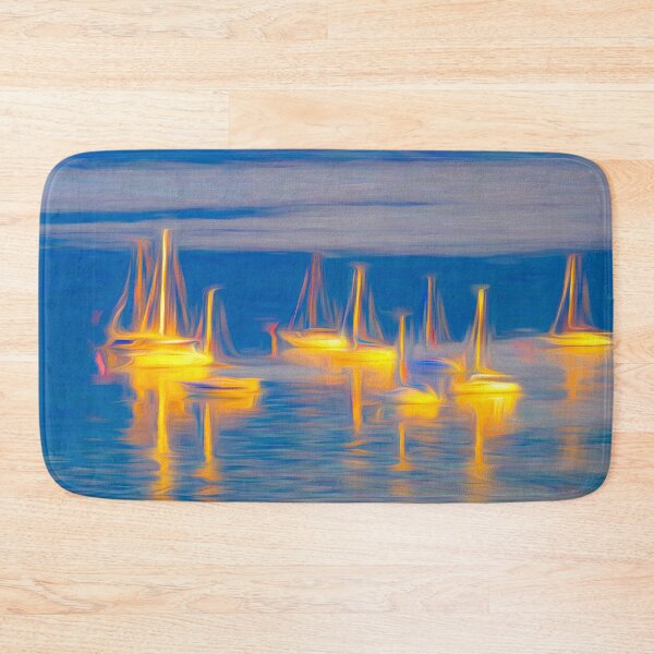 Item preview, Traunsee Lake Boat Art designed and sold by Londonimages.