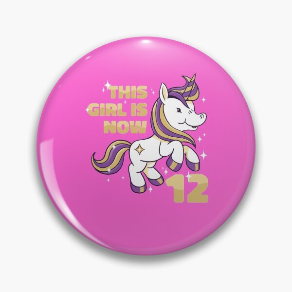 Item preview, THIS GIRL IS NOW 12 BIRTHDAY UNICORN LOVER designed and sold by PhillDaPhlava.