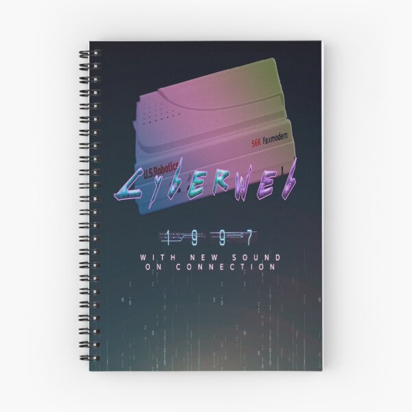 Artikelvorschau, Cyberweb 1997 - Retro Vaporwave Modem 56k im Cyberpunk-Stil entworfen und verkauft von spikemet.