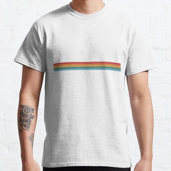 Funky Hawaiian Shirt, Rainbow Vertical Stripes, Multicoloured, XS at   Men's Clothing store