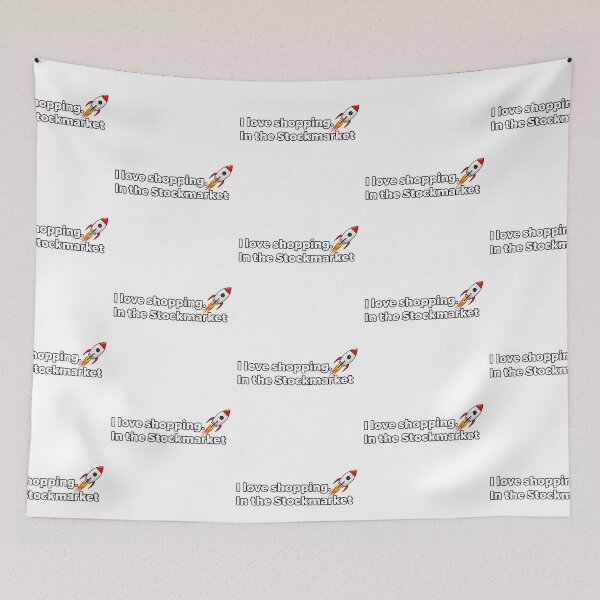 Item preview, I love shopping in the stockmarket designed and sold by Trending-Ts.