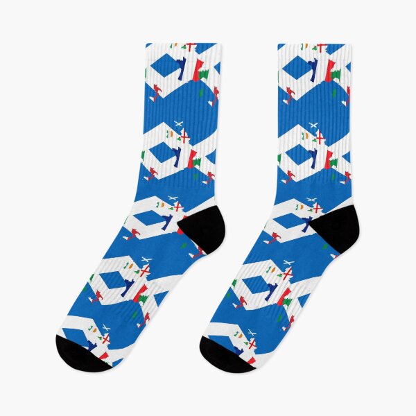 Item preview, Scotland Rugby Fan St Andrews Cross Flag Pattern designed and sold by taiche.