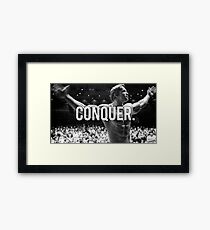 CONQUER (Arnold Poster) Framed Print