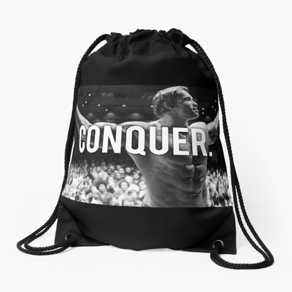 CONQUER (Arnold Poster) Drawstring Bag