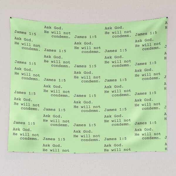 Item preview, James 1:5 Ask God. He will not condemn. designed and sold by MGonline.