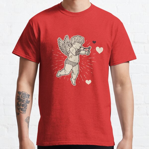 Cupido arco y la flecha del diseño del ángel para los amantes Camiseta de  manga larga bebé