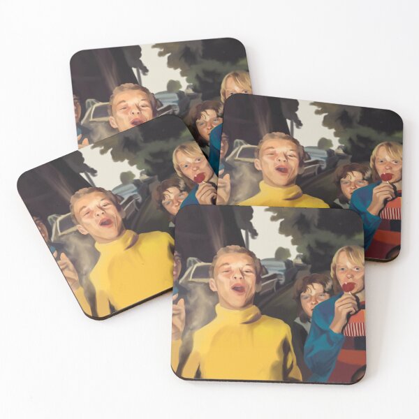 Item preview, Boy In Yellow Shirt Smoking designed and sold by Mara Vilau.