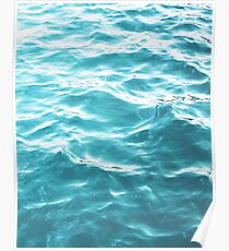 Landscape Blue water Poster