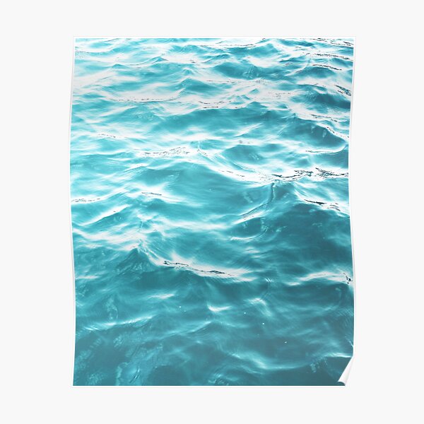 Landscape Blue water Poster