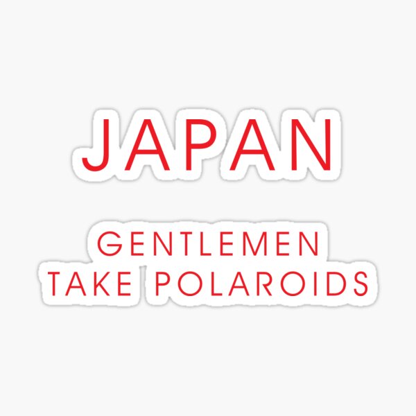 Item preview, Japan - 'Gentlemen Take Polaroids' Logo designed and sold by Only Japan, Bowie, New Order, Ultravox.