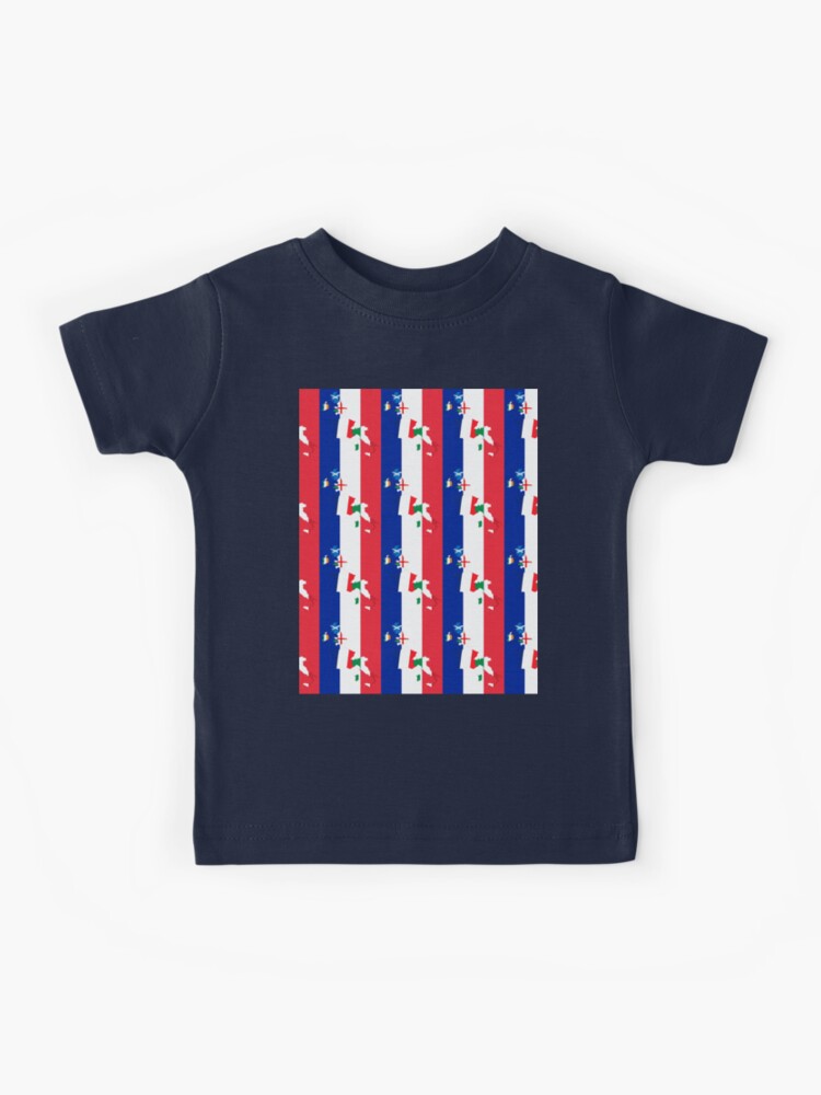 France Rugby Fan Drapeau Français Flag Pattern | Kids T-Shirt